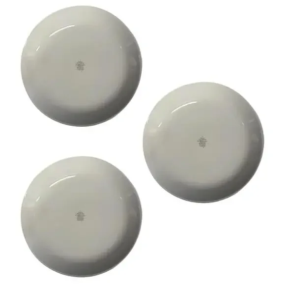 Set of 3 Corelle Country Cottage White 10” Dinner Plates - Picture 3 of 4